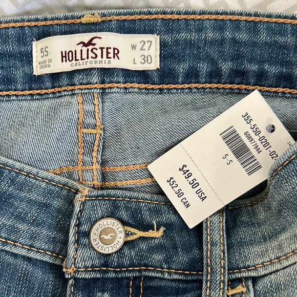 hollister 5s (27x30) low rise straight leg jeans - Picture 8 of 10